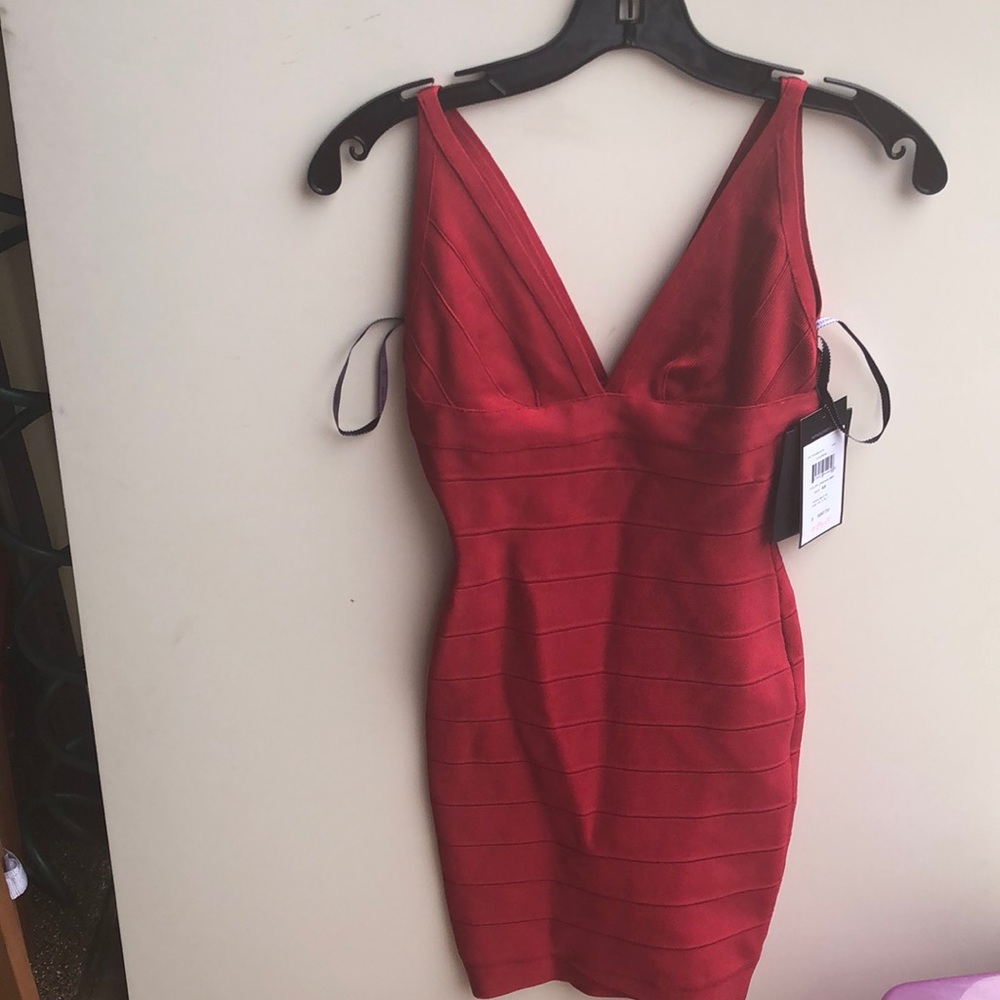 HerveLeger red dress